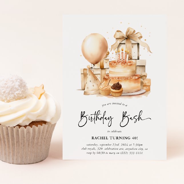 Invitación Fiesta de Cumpleaños para Adultos de Cualquier Eda (Subido por el creador)