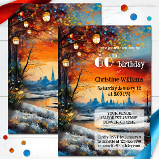 Invitación Fiesta de cumpleaños para adultos festivos