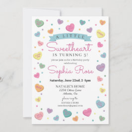 Invitación Fiesta de cumpleaños para Chica en febrero