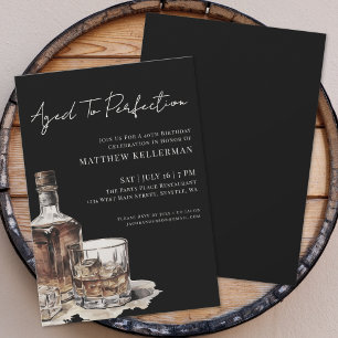 Invitación Fiesta de Cumpleaños para Hombres Envejecido a la