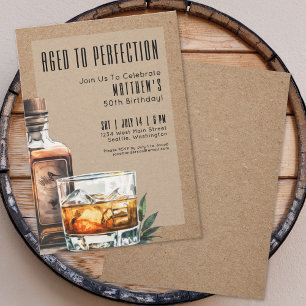 Invitación Fiesta de Cumpleaños para Hombres Maduros Perfecto