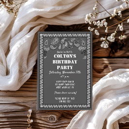 Invitación Fiesta de cumpleaños para la impresión de Bandana 