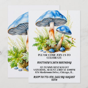 Invitación Fiesta de cumpleaños para la impresión del bosque