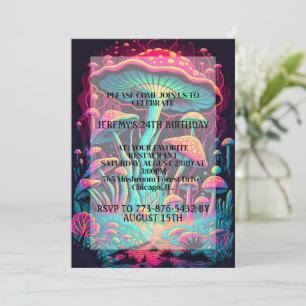 Invitación Fiesta de cumpleaños para la impresión del bosque 