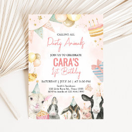 Invitación Fiesta de cumpleaños para los animales Fiestas de