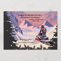 Fiesta de cumpleaños para motos de nieve
