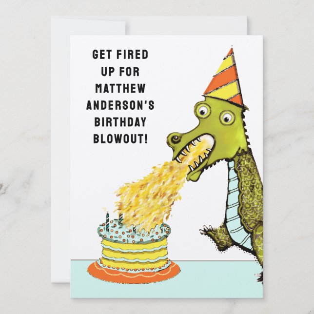 Invitación Fiesta de cumpleaños para niños (Anverso)