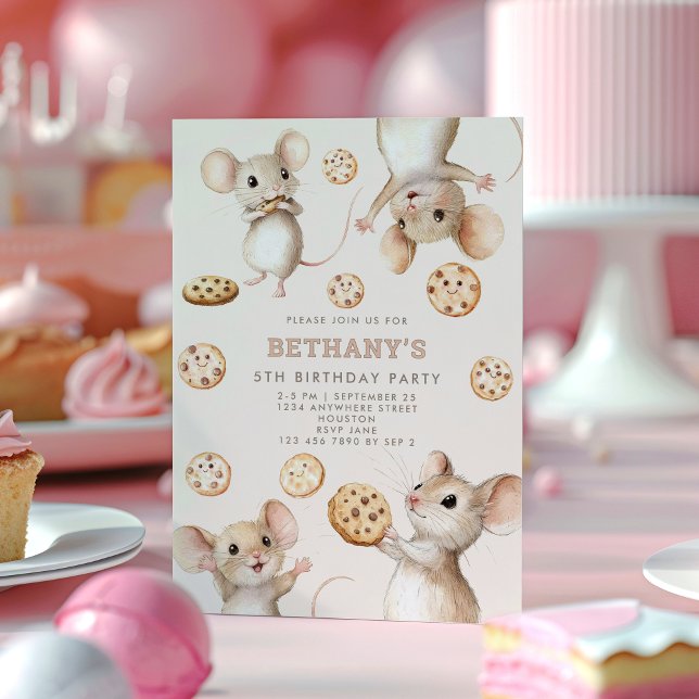 Invitación Fiesta de cumpleaños para niños de las cookies del (Subido por el creador)
