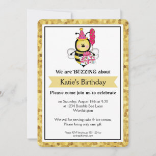 Invitación Fiesta de cumpleaños para niños Pequeña burbuja de
