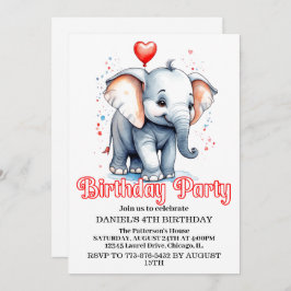 Invitación Fiesta de cumpleaños para pequeños bebés