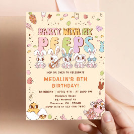 Invitación Fiesta de cumpleaños Party with My Peeps