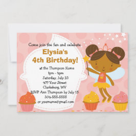Invitación Fiesta de cumpleaños - Pastel de princesa falsa