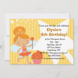 Invitación Fiesta de cumpleaños - Pastel de princesa lechera