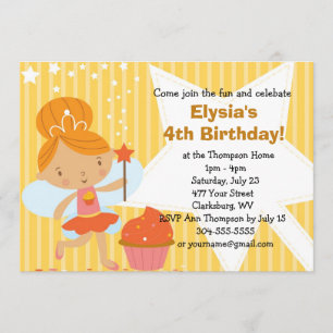 Invitación Fiesta de cumpleaños - Pastel de princesa lechera