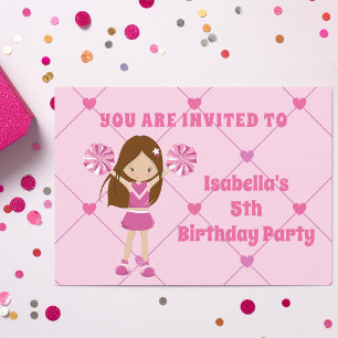 Invitación Fiesta de cumpleaños personalizada de animadores d