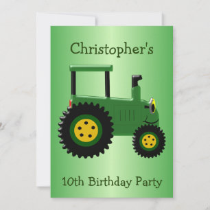 Invitación Fiesta de cumpleaños personalizada de diseño de tr