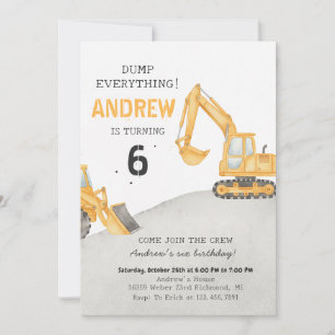 Invitación Fiesta de Cumpleaños Personalizada de un Camión Ex