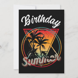 Invitación Fiesta de Cumpleaños Personalizada de Verano en la