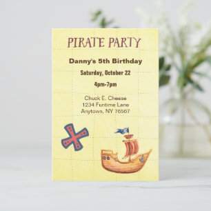 Invitación Fiesta de Cumpleaños Personalizada del Partido Pir