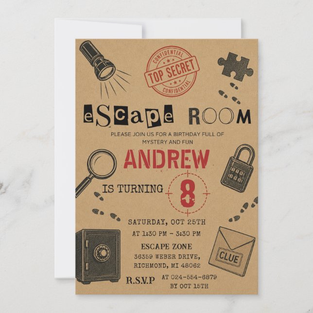 Invitación Fiesta de cumpleaños personalizada para niños con  (Anverso)