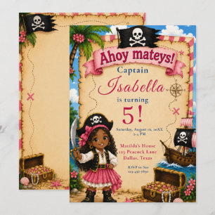 Invitación Fiesta de cumpleaños pirata