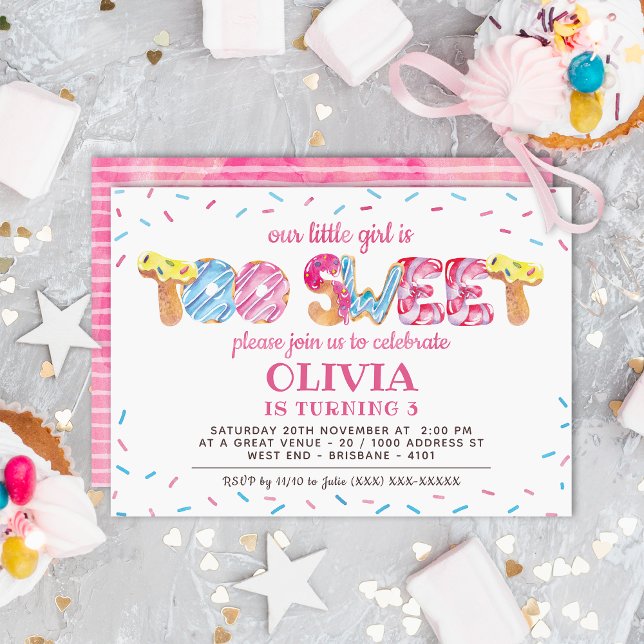 Invitación Fiesta de cumpleaños por tierras de dulce dulce (Subido por el creador)
