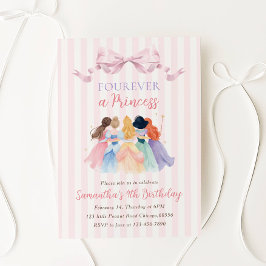 Invitación Fiesta de Cumpleaños Princesa por Siempre Invitaci