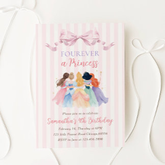 Invitación Fiesta de Cumpleaños Princesa por Siempre Invitaci