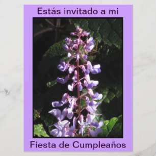 Invitación - Fiesta de Cumpleaños - Púrpura