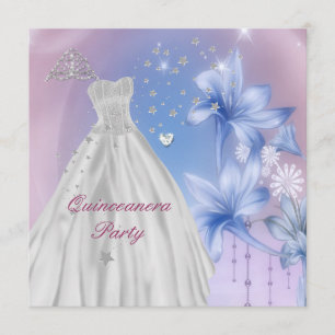 Invitación Fiesta de cumpleaños Quinceañera