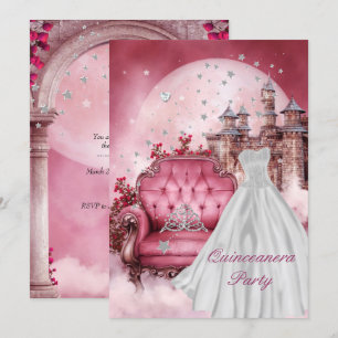 Invitación Fiesta de cumpleaños Quinceañera