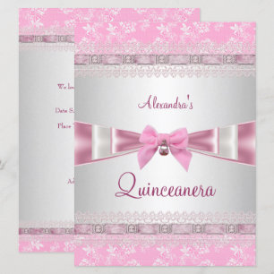 Invitación Fiesta de cumpleaños Quinceañera 15 años floral ro