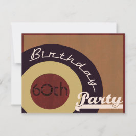 Invitación Fiesta de cumpleaños retra del rollo del n de la