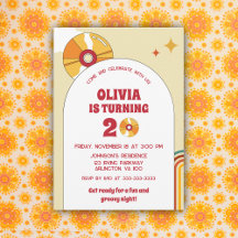 Fiesta de Cumpleaños Retro Años 60 para Adultos Gr