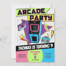 Fiesta de cumpleaños Retro Arcade de videojuegos C