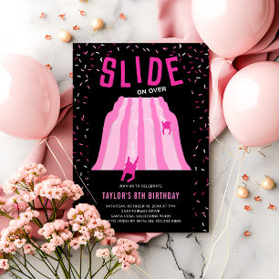 Invitación Fiesta de Cumpleaños Rosa para Niños en Parque Inf