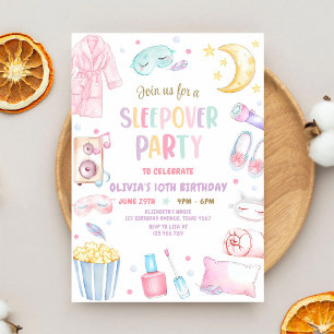 Invitación Fiesta de Cumpleaños Rosa Spa para Pre-Adolescente