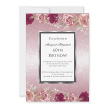 Fiesta de cumpleaños rosado de rosas rojas