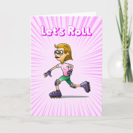 Invitación Fiesta de cumpleaños rosado para patinar sobre pat