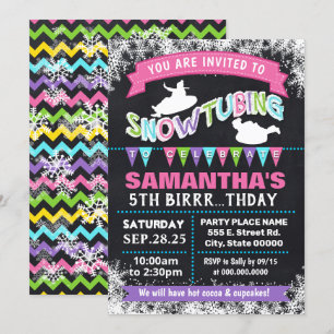 Invitación fiesta de cumpleaños rosado que corre