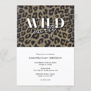 Invitación Fiesta de cumpleaños salvaje