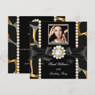 Invitación Fiesta de Cumpleaños Salvaje Joya de Diamante de O