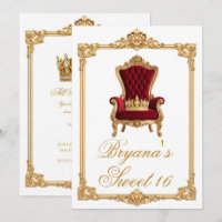 Fiesta de cumpleaños Silla Real Coronada en Oro
