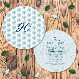 Invitación Fiesta de Cumpleaños Sorpresa de 90 años con Horte