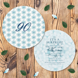 Invitación Fiesta de Cumpleaños Sorpresa de 90 años con Horte