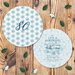 Invitación Fiesta de Cumpleaños Sorpresa de las Hortensias Az