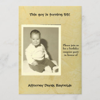 Invitación Fiesta de Cumpleaños Sorpresa del Abogado