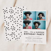 Fiesta de Cumpleaños Sorpresa Moderno para Cualqui