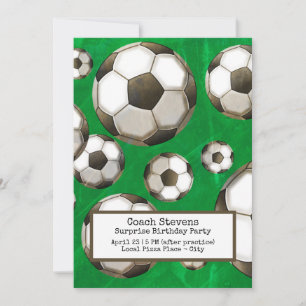 Invitación Fiesta de cumpleaños sorpresa para entrenador de f