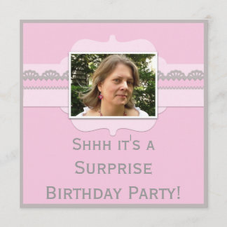 Invitación Fiesta de cumpleaños sorpresa pequeña agregar tu f